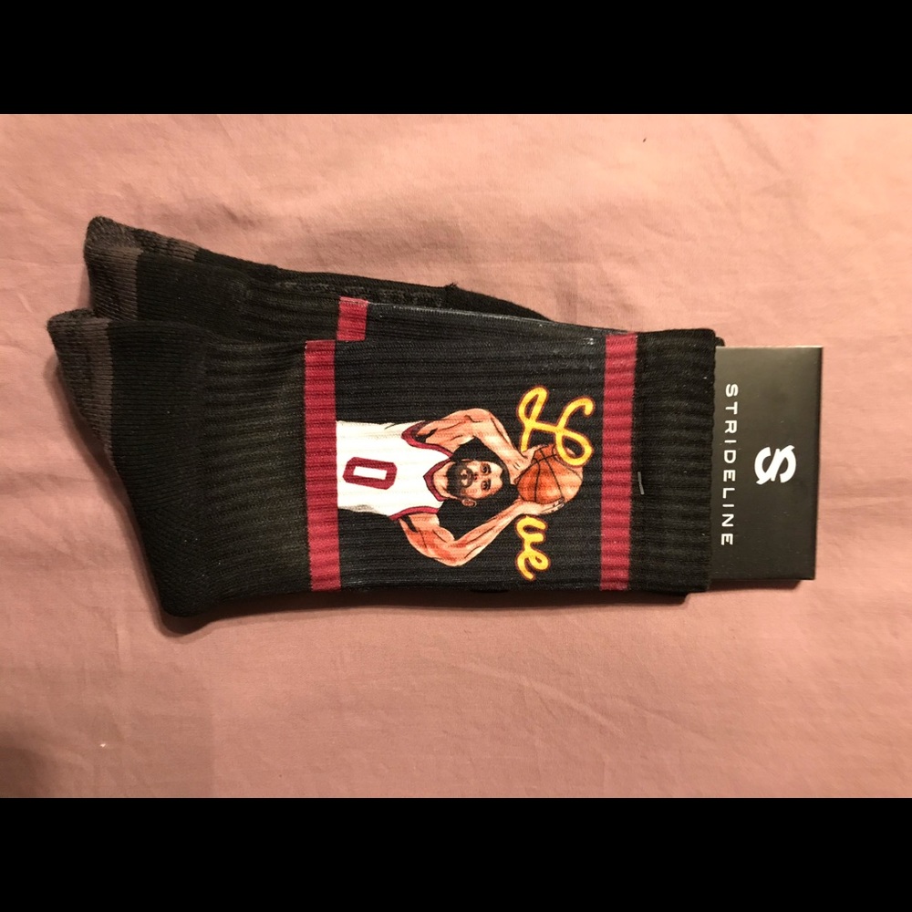 Kevin Love Sports Memorabilia Strideline Socks